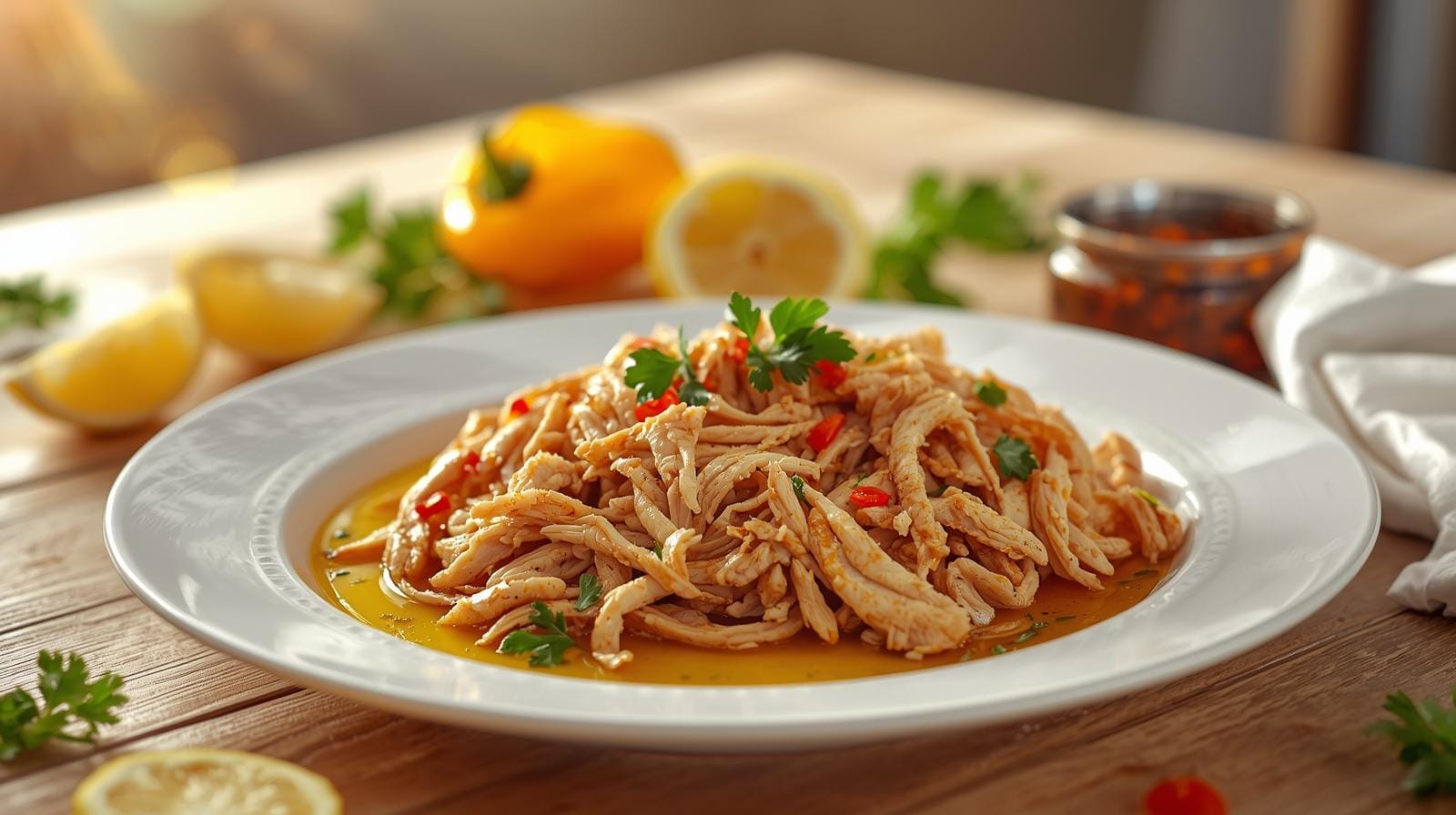 Frango Desfiado Fácil e Suculento : Receita Prática Frango Desfiado Fácil