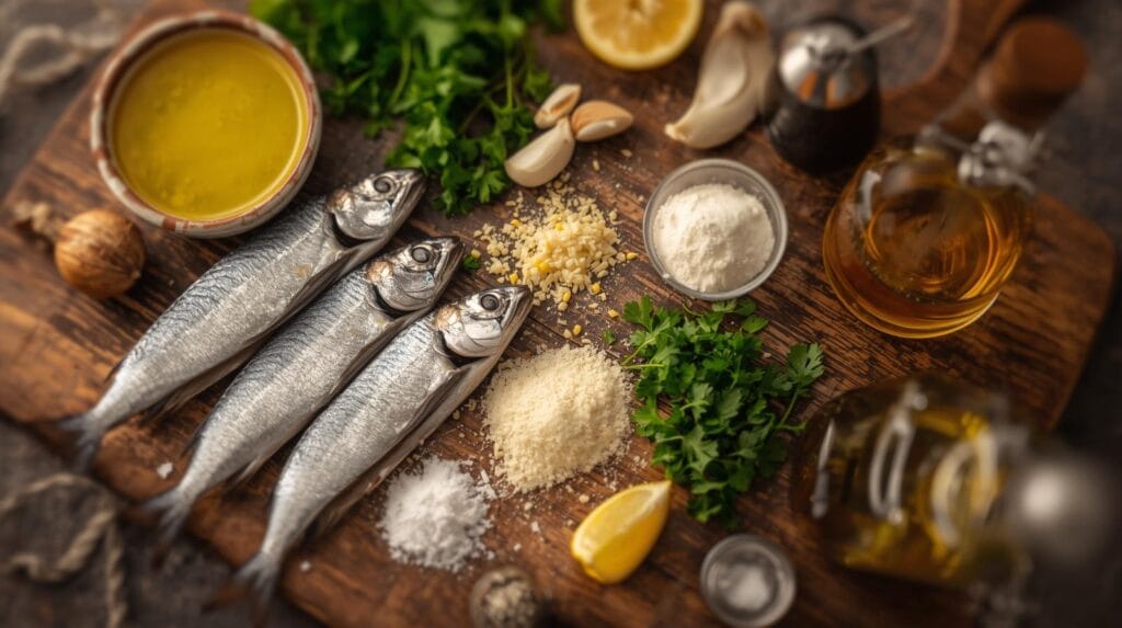 Ingredientes Sardinha Frita