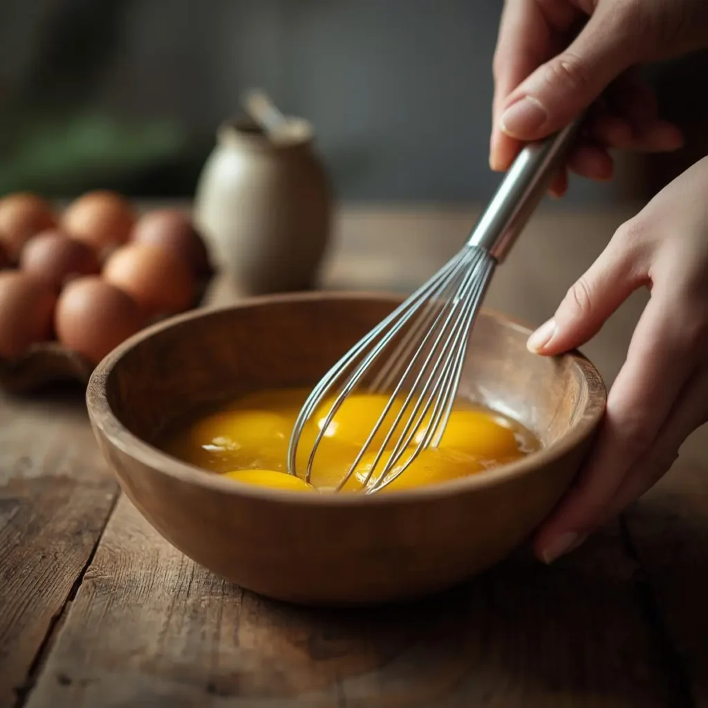 ovo mexido cremoso receita rápida batendo ovos em tigela