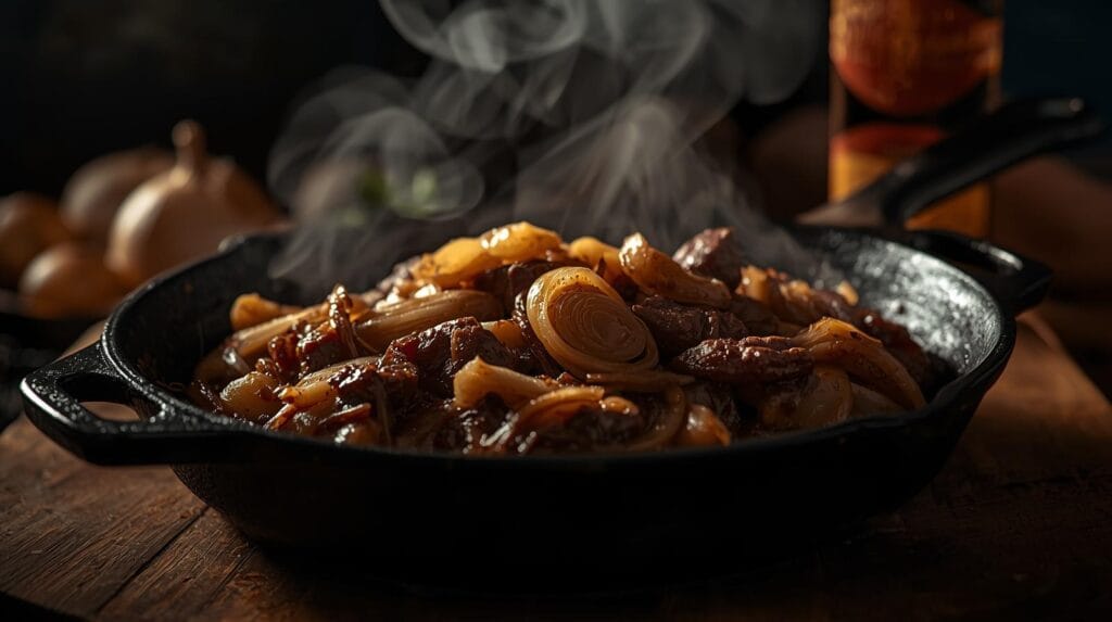 Receita Carne Cebolado