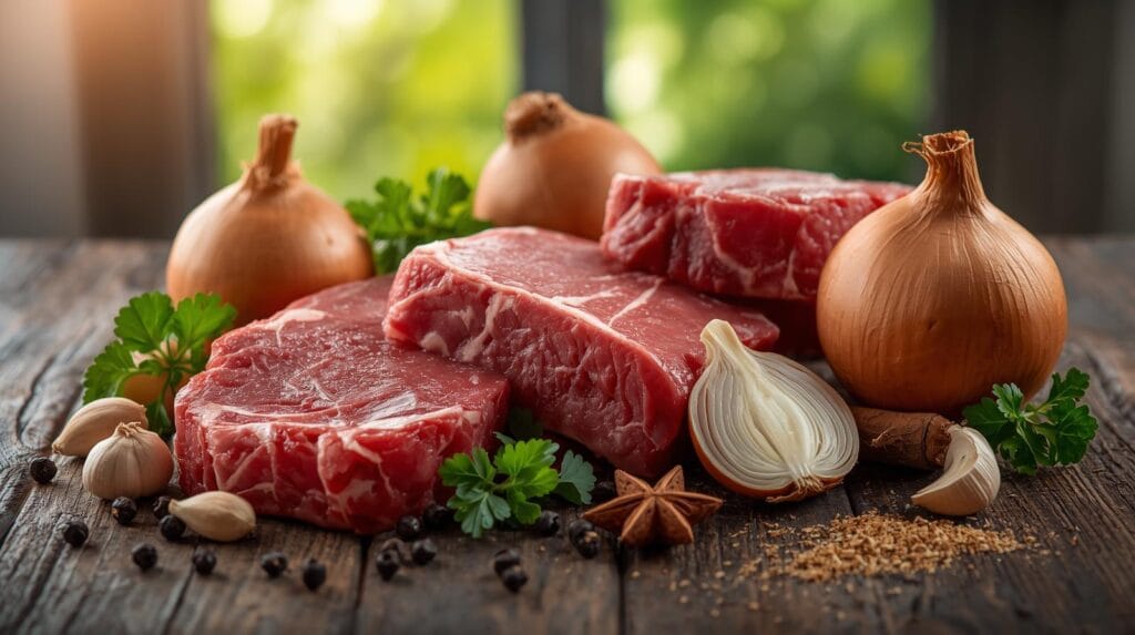 Receita Carne Cebolado