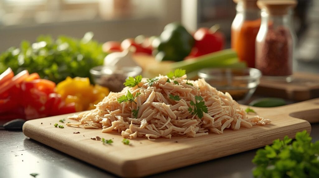 Ingredientes frango desfiado