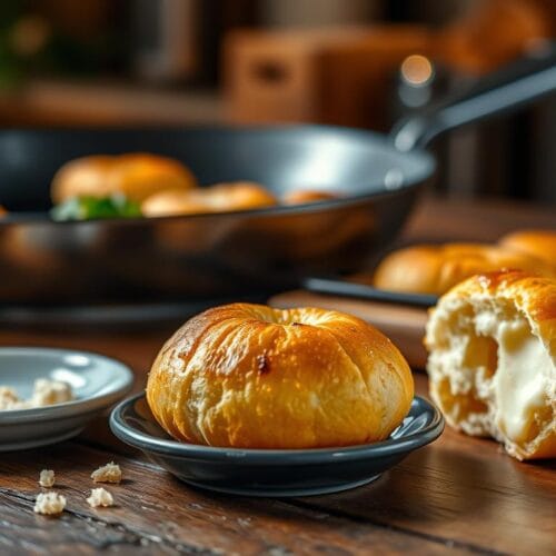 pão de queijo de frigideira Receita rápida