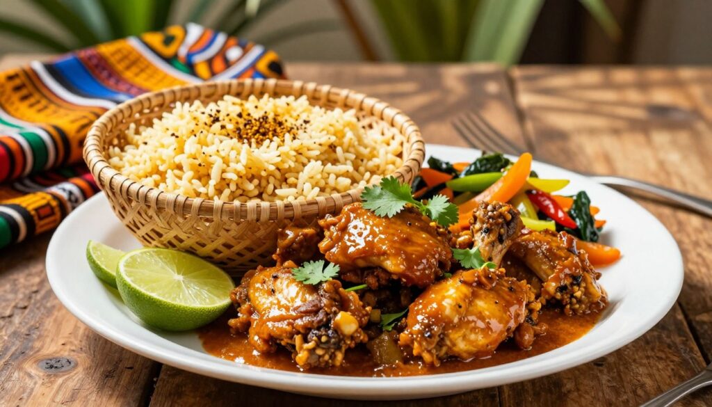 Frango à Zambeziana tradicional com molho de coco cremoso