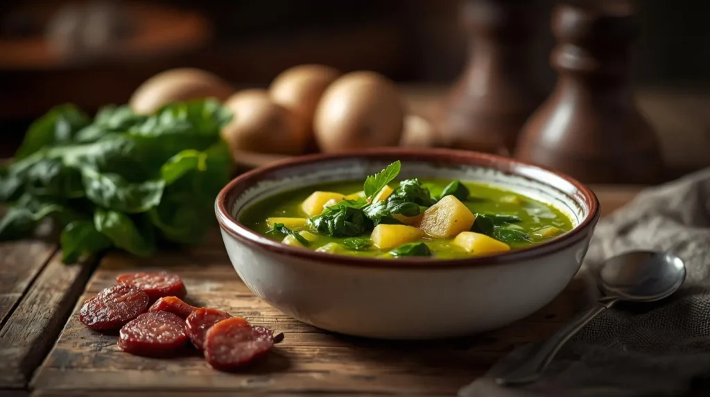 caldo verde português tradicional receita caseira