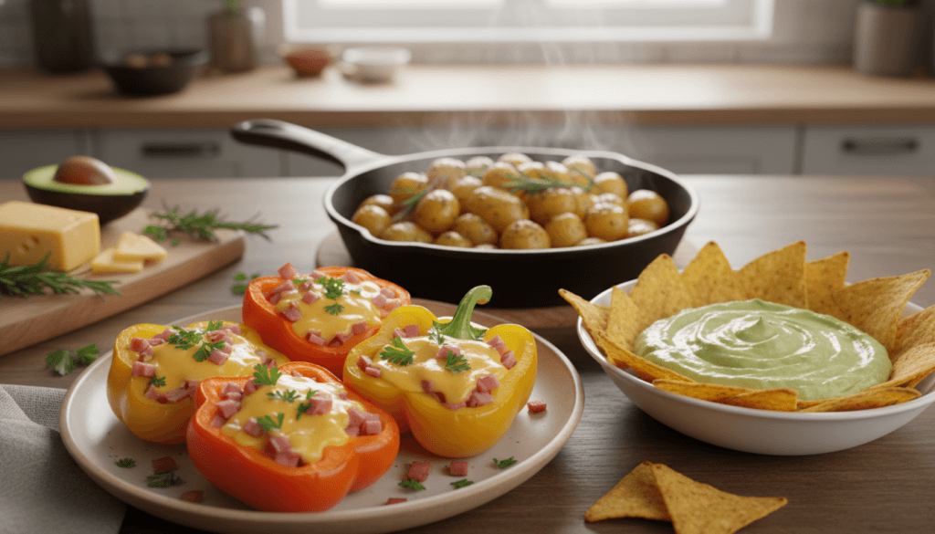 receita salgada com 3 ingredientes sendo preparada em casa de forma simples e rápida