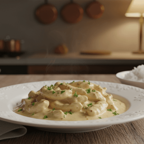 strogonoff de frango cremoso