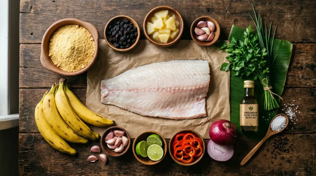 ingredientes essenciais para preparo do peixe