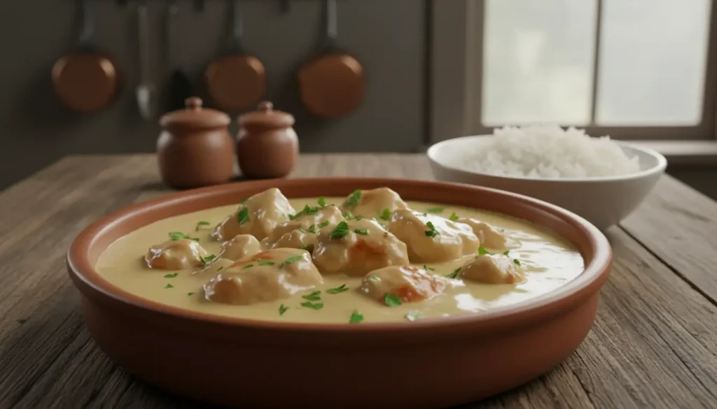 frango ao creme de cebola