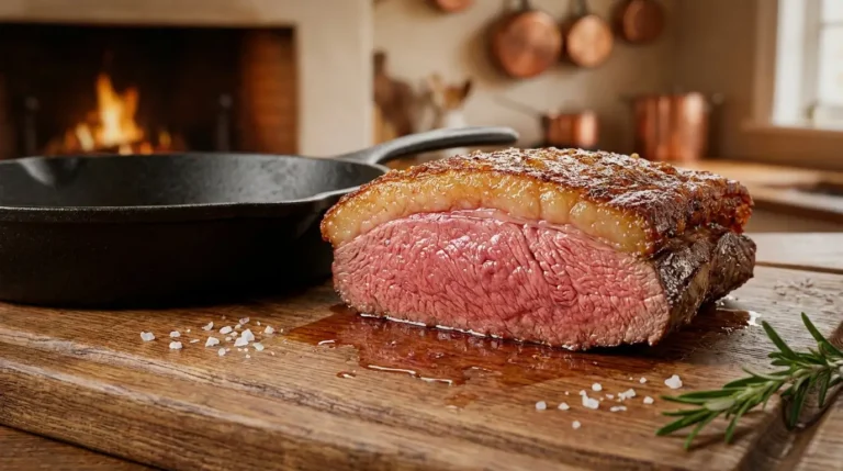 Picanha na frigideira sem churrasqueira