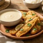 Peixe Frito com Pirão de Leite Nordestino